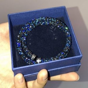 Swarovski Blue / Purple bracelet bangle crystal